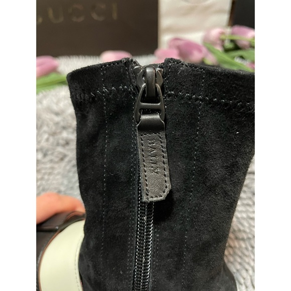 Bally Color Block Flat Ankle Boots - Picture 9 of 12